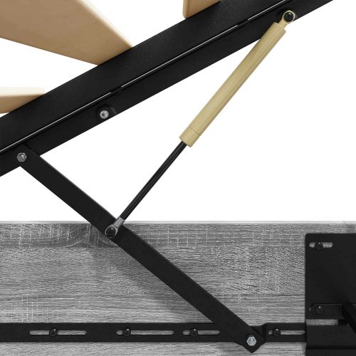 Отоманско легло със съхранение Сиво Сонома 193 x 90 x 25 см