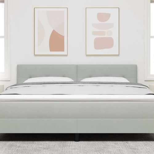 Облегалка за глава Светлосиво 180 cm Кадифе