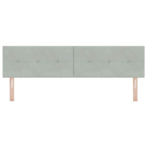 Облегалка за глава Светлосиво 180 cm Кадифе