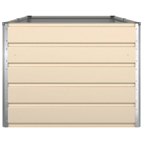 Кашпа Слонова кост 195 x 100 x 45 см Галванизирана стомана