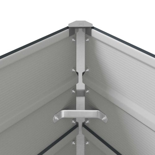 Кашпа Антрацит 195 x 100 x 45 см Галванизирана стомана