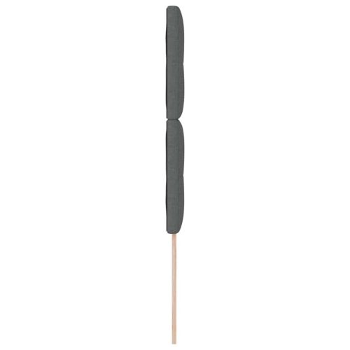 LED глава с LED ленти с таблото Тъмен сив 80 cm текстил