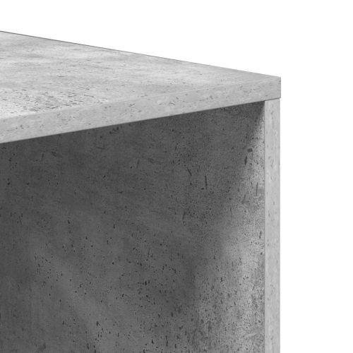 Пейка за съхранение на обувки, бетонно сива, 105x35x35 см