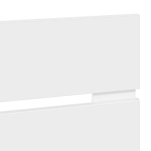 Облегалка за глава Бяло 80 cm Инженерно дърво