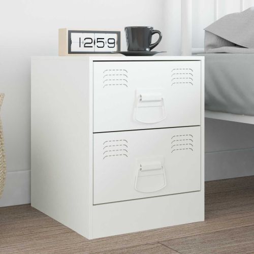 Дръжки за шкафове 12 pcs Бяло 85 x 45 мм Метал