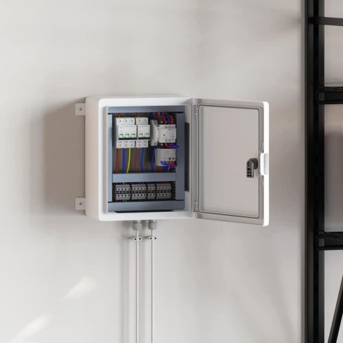 Контролен шкаф Сив 37 x 16,5 x 35 см ABS пластмаса