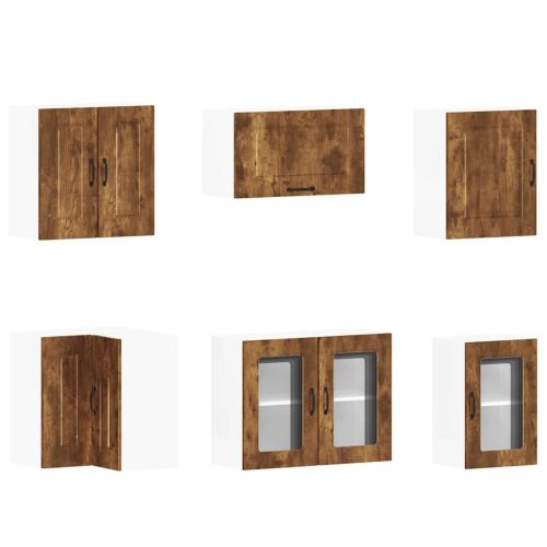 Комплект кухненски шкафове от 11 части Kalmar, инженерно дърво