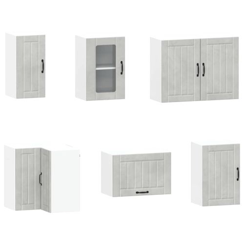 Комплект кухненски шкафове от 11 части Kalmar, инженерно дърво