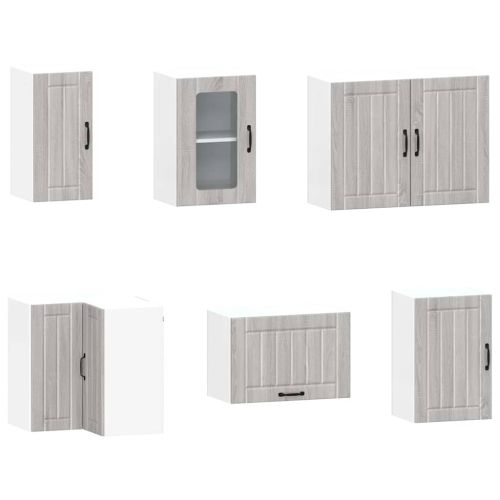 Комплект кухненски шкафове от 11 части Kalmar, инженерно дърво