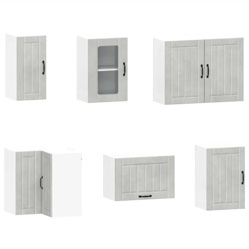 Комплект кухненски шкафове от 11 части Lucca, инженерно дърво