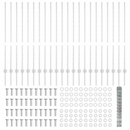 Ограда с пост Сребрист 1,2 x 50 m Стомана