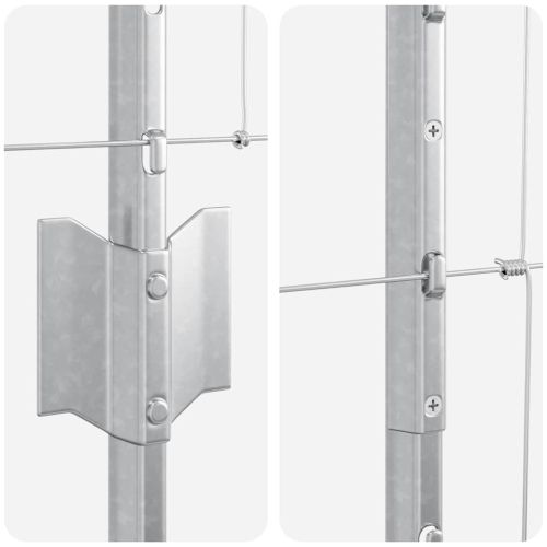 Ограда с пост Сребрист 1,2 x 50 m Стомана