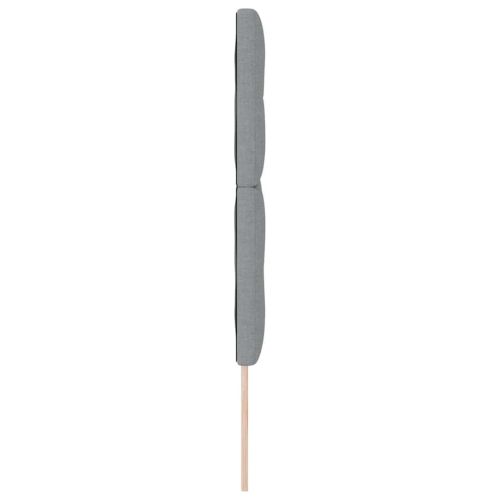 LED глава с LED ленти с таблото Светлосиво 160 cm текстил