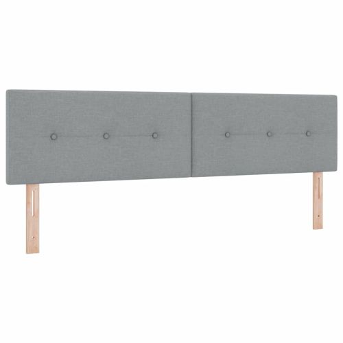 Легло с пружинирана основа Светлосиво 180 x 200 cm текстил