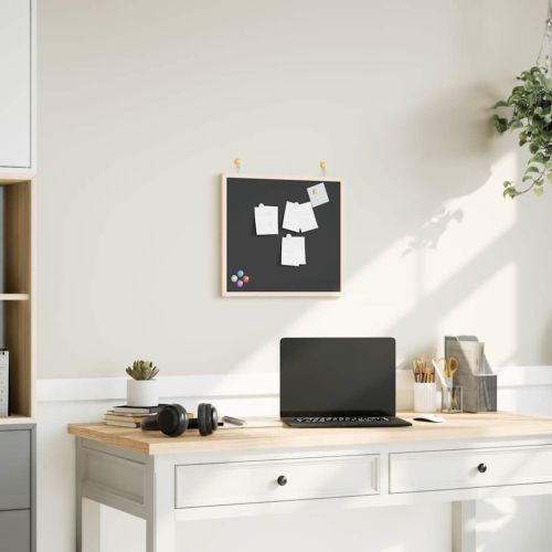 Табло с тебешир и рамка от масивна борова дървесина, черно