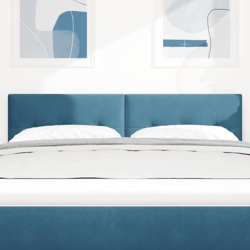 Облегалка за глава Тъмен син 160 cm Кадифе