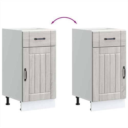 Кухненски шкаф Lucca, сив сонома, инженерна дървесина