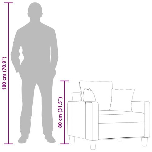 Фотьойл, тъмносив, 60 см, плат