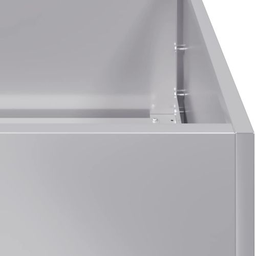 Кашпа, 40x80x40 см, поцинкована стомана