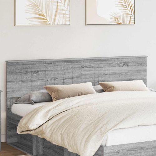 Облегалка за глава Сив Сонома 180 cm Инженерно дърво