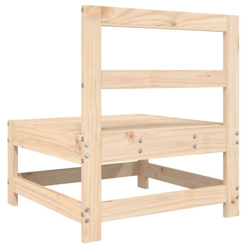 Градински средни дивани, 2 бр, бор масив