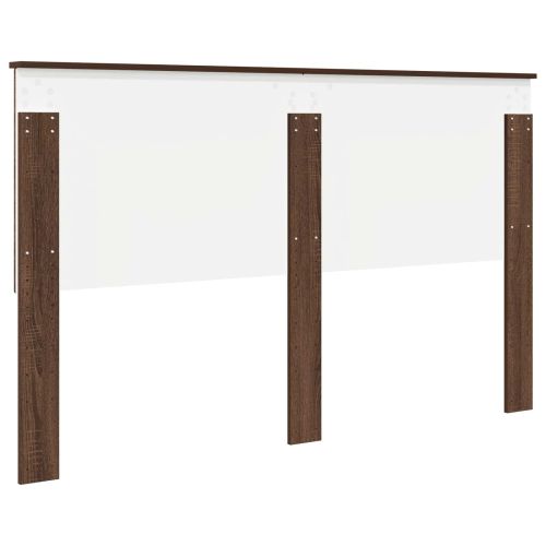 Облегалка за глава с таблото Кафяв дъб 160 cm Инженерно дърво