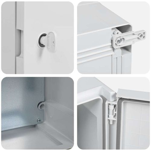 Контролен шкаф Сив 28 x 13 x 28 см ABS пластмаса