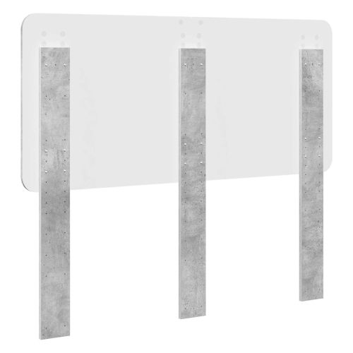 Облегалка за глава Циментено сиво 135 cm Инженерно дърво