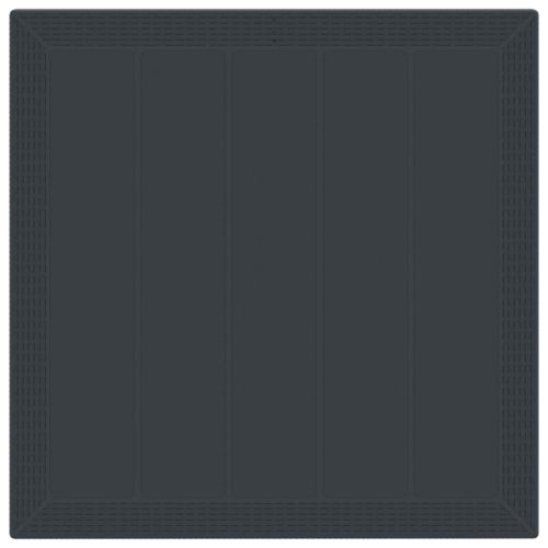 Комплект за хранене в градината 5 pcs Антрацит Полипропилен