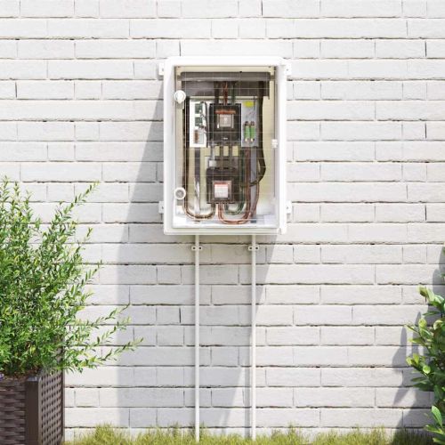 Контролен шкаф Сив 42 x 19,5 x 50 см ABS пластмаса