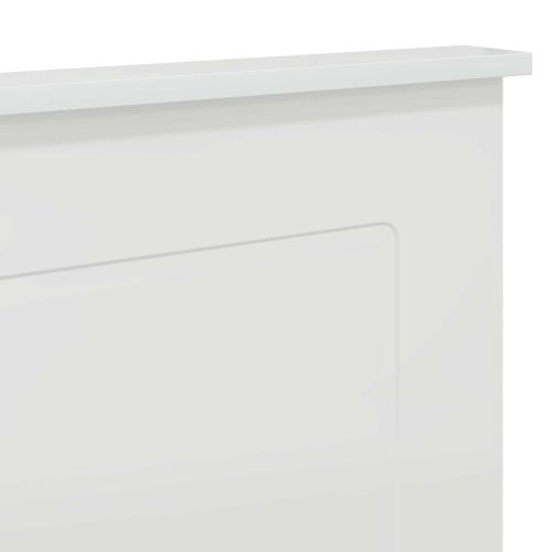 Облегалка за глава Гланц бяло Инженерен дървен материал