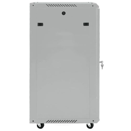 Мрежов кабинет със съхранение Сив 60 x 60 x 80 см Стомана