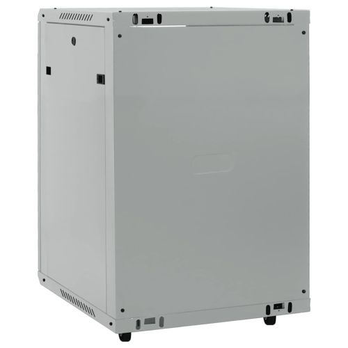 Мрежов кабинет със съхранение Сив 60 x 60 x 80 см Стомана