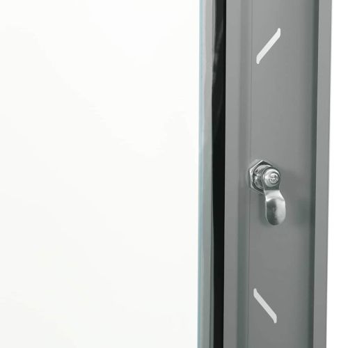 Мрежов кабинет със съхранение Сив 60 x 60 x 80 см Стомана