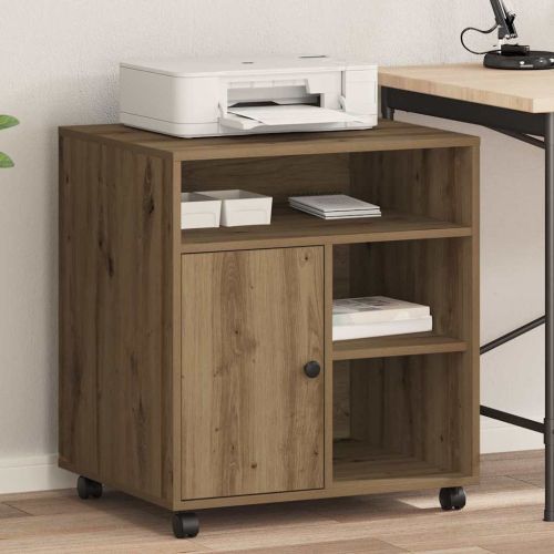Стойка за принтер дъб артизан 60 x 50 x 67 см Инженерно дърво