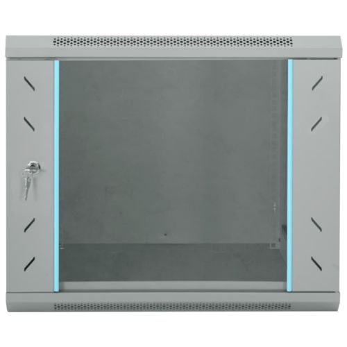 Мрежов кабинет със съхранение Сив 60 x 60 x 50 см Стомана