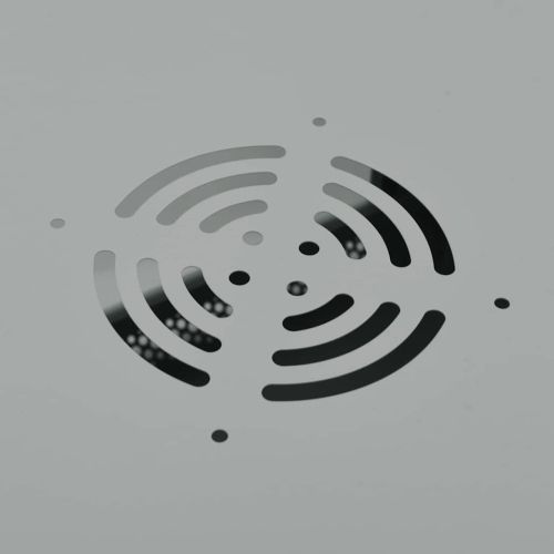 Мрежов кабинет със съхранение Сив 60 x 60 x 50 см Стомана