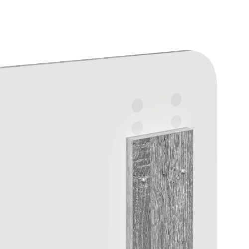 Облегалка за глава Сив Сонома 180 cm Инженерно дърво