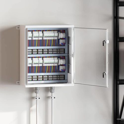 Контролен шкаф Сив 57 x 23 x 60 см ABS пластмаса