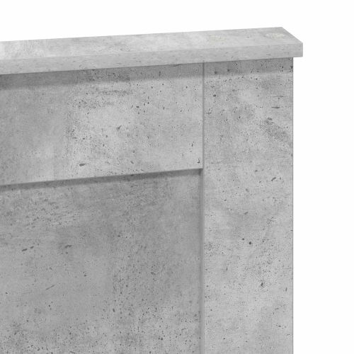 Облегалка за глава Циментено сиво 120 cm Инженерно дърво