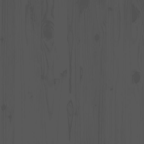 Градински лаундж комплект, 2 части, сив, бор масив