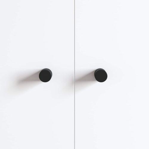 Шкафска дръжка 12 pcs Черно 18 x 23 мм Желязо