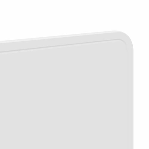 Облегалка за глава Гланц бяло 135 cm Инженерно дърво