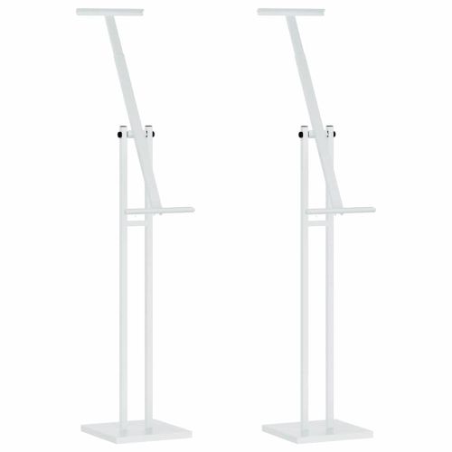 Стендове за търговски прояви 2 pcs Бял 26,5 x 26,5 x 150 см