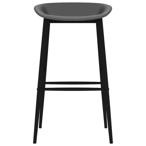 Бар столове, 4 бр, сиви