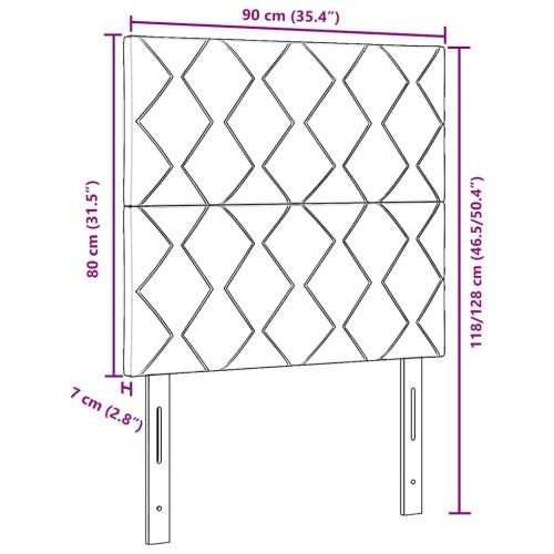 Облегалка за глава Розово 90 cm Кадифе