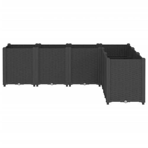 Градински сандък, черен, 160x120x53 см, PP