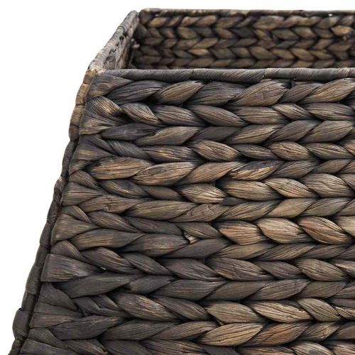 Коло за коледно дърво Черно 50 x 50 x 25 cm Воден хиацинт