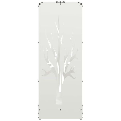 Стойка за дърва, бяла, 40x30x80 см, студеновалцувана стомана