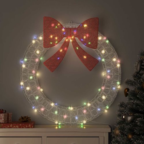 Венец 80 LED светодиода Многоцветен 92 x 92 x 9,5 см Акрил